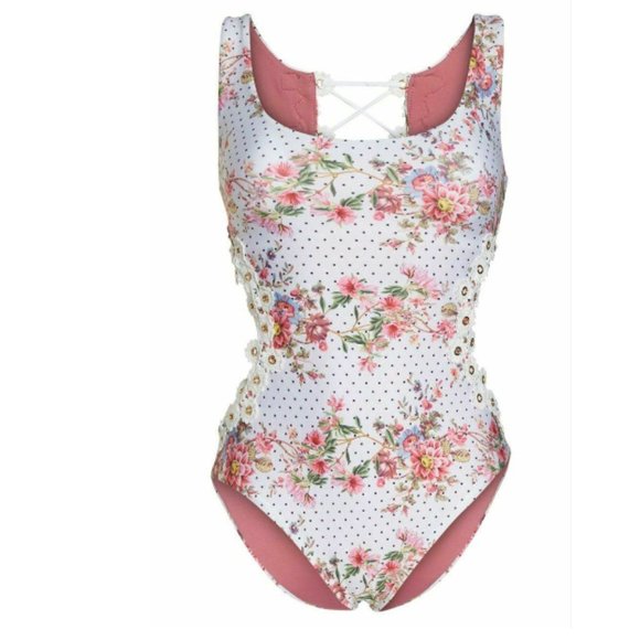 Isabella Rose A Bit of Bubbly Cutout One-Piece M - Picture 6 of 6